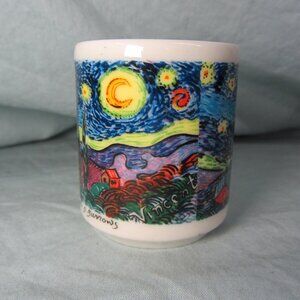 chaleur votive candle holder van gogh D. Burrows vintage (W2506)